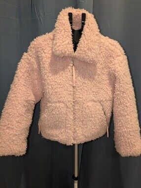 UGG Plush Sherpa Jacket in Soft Pink
